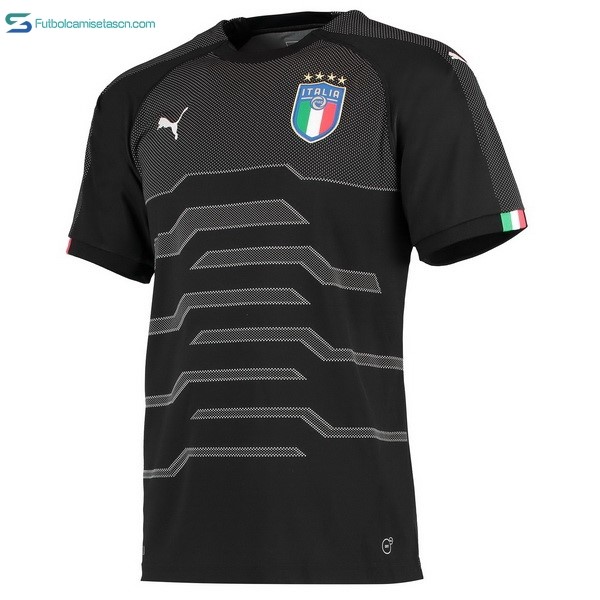 Camiseta Italia Portero 2018 Negro